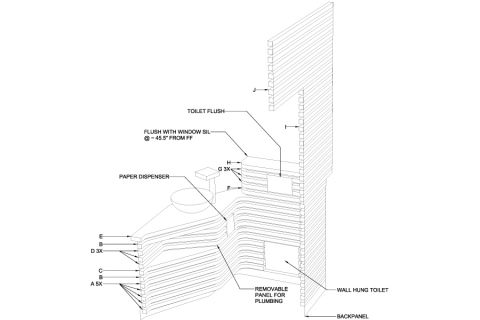 Cabinetry planned in 3D and executed meticulously