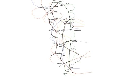 NYC re-mapped network