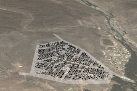 Compact City model for Oman - location Al Khoudh